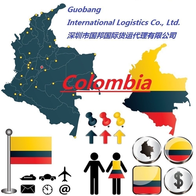 Envío asequible a Colombia Salida Shenzhen/HK//Xiamen/Shanghai/Tianjin por vía aérea marítima o Express Express Service FedEx