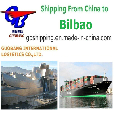 Tiempo de tránsito 30-60 días Guobang Ltd. Servicios de envío desde Bilbao Entrega rápida y segura