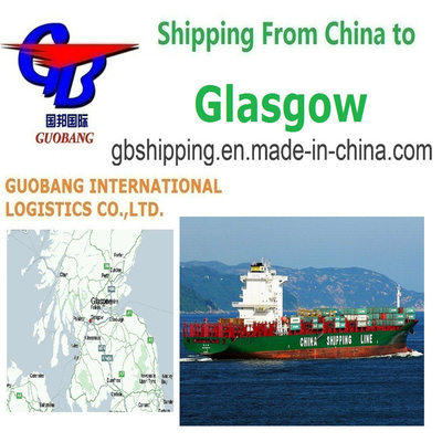 Conveniente servicio de parada única para el envío desde Glasgow Reino Unido Reserva-recogida-despacho de aduanas a bordo