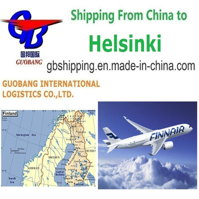 Servicios de personalización y transporte de carga aérea desde Helsinki con despacho de aduana por intermediarios aduaneros