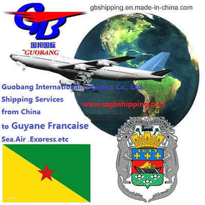 El transporte marítimo funciona bien con el flete aéreo de MSK a la Guayana Francesa, servicio adicional de seguro.