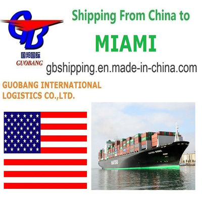Servicios de envío marítimo personalizables desde a Miami Salida Shenzhen/HK//Shanghai/Tianjin Personalización