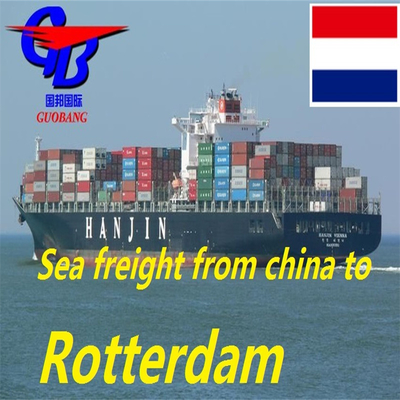 68 días Tiempo de tránsito Frete marítimo desde Rotterdam Opción más económica