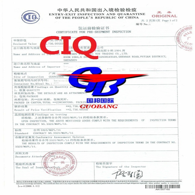 Conveniente Certificación de Origen CIQ y Fumigation Sosa con servicio de envío por correo