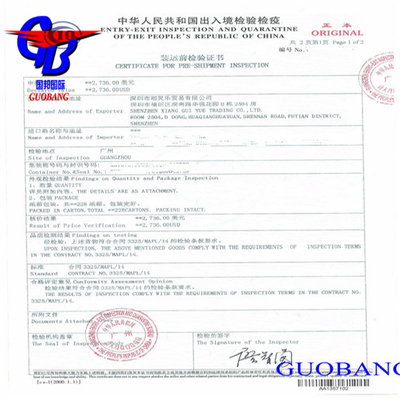 Conveniente Certificación de Origen CIQ y Fumigation Sosa con servicio de envío por correo