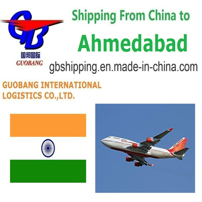 Servicios de transporte aéreo de Shanghai a Ahmedabad India por parte de Guobang International Logistics Co. Su socio en el éxito
