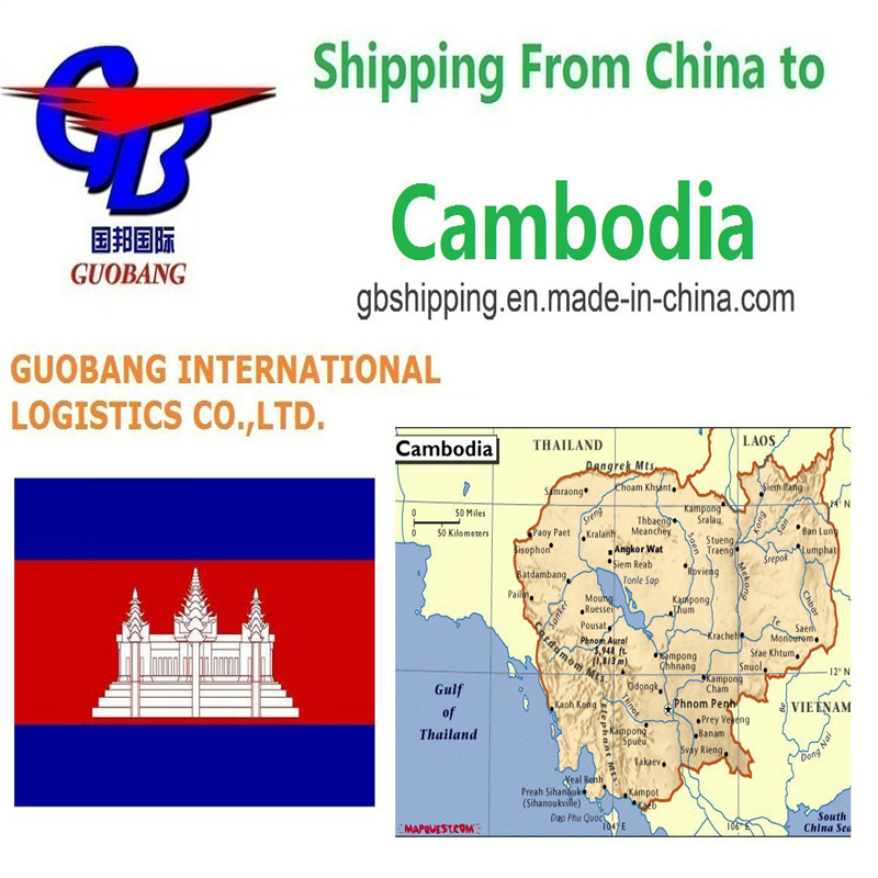 Suministro total 1000teu/mes Los mejores servicios de envío desde a Camboya Salida Shenzhen/HK//Shanghai/Tianjin